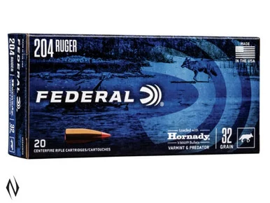 FEDERAL 204 RUG 32GR VMAX 20PK