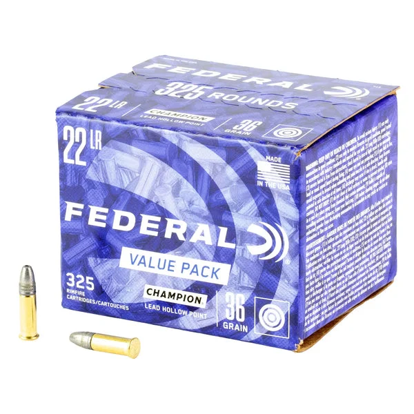 FEDERAL 22LR 36GR LEAD HP 325RD