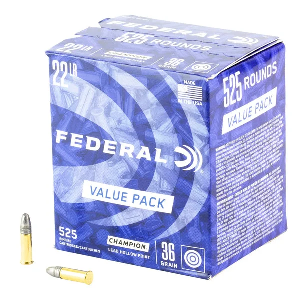 FEDERAL 22LR 36GRN LEAD HP 525RD