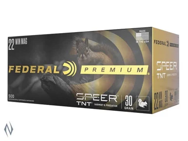 FEDERAL 22WMR 30GR TNT JHP 2200FPS