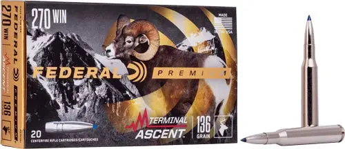FEDERAL 270 WIN 136GR TERMINAL ASCENT 20RD