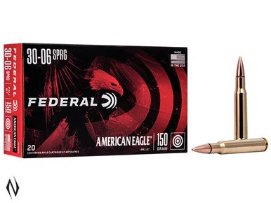 FEDERAL 30-06 SPR 150GR FMJ AMERICAN EAGLE