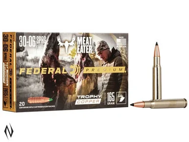 FEDERAL 30-06 SPR 165GR TROPHY COPPER VITAL-SHOK