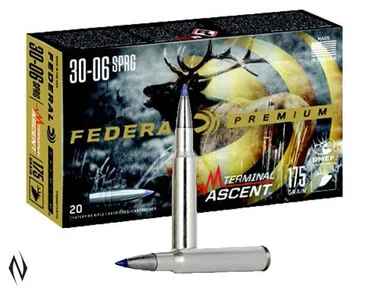 FEDERAL 30-06 SPR 175GR TERMINAL ASCENT