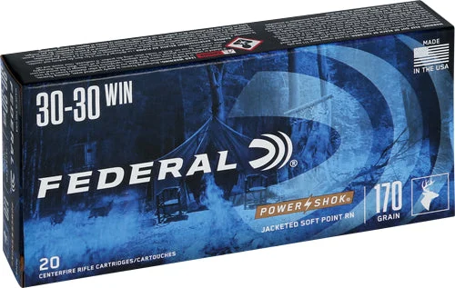 Federal 3030B PowerShok Soft Point Round Nose170 Grain .30-30 Winchester
