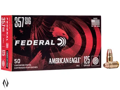 FEDERAL 357 SIG 125GR FMJ AMERICAN EAGLE
