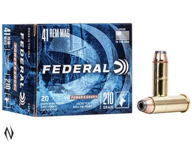 FEDERAL 41 REM MAG 210GR JHP POWER-SHOK