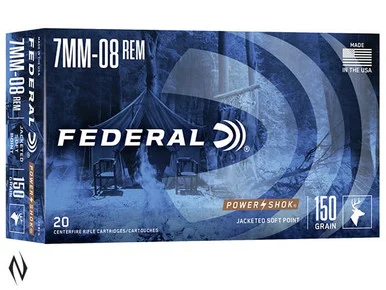 FEDERAL 7MM-08 REM 150GR SP POWER-SHOK