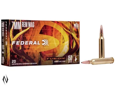 FEDERAL 7MM REM MAG 150GR FUSION