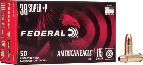 FEDERAL AE 38 SUPER +P 115GR JHP 50RD