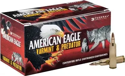 FEDERAL AMERICAN EAGLE 223 REM 50GR JHP 50RD