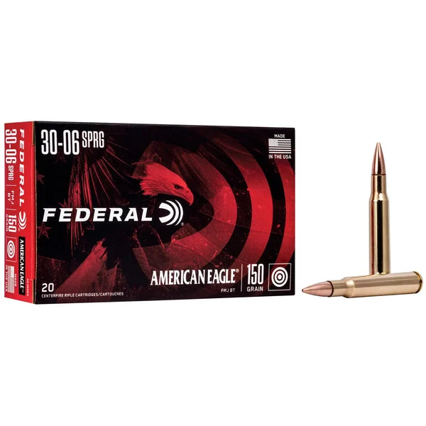 FEDERAL AMERICAN EAGLE 30-06 150GR FMJBT 20RD