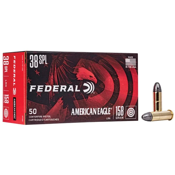 FEDERAL AMERICAN EAGLE 38SPL 158GR LRN 50RD