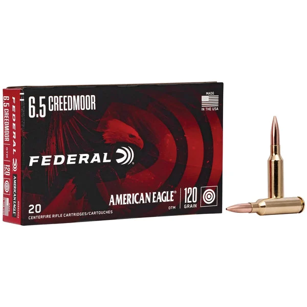 FEDERAL AMERICAN EAGLE 6.5 Creedmoor 120GR OTM 20RD