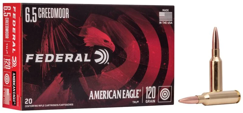 Federal American Eagle 6.5 Creedmoor TMJ 120 gr – Range Ammo | 200 Rounds
