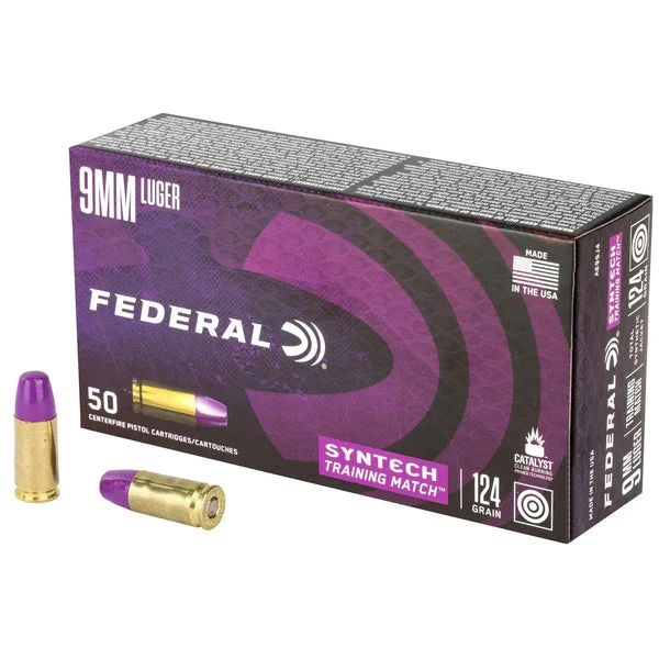 FEDERAL AMERICAN EAGLE 9MM 124GR TRN MTCH 50RD