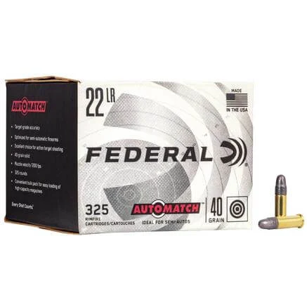 Federal AutoMatch .22 LR 40 Gr SLD Ammo