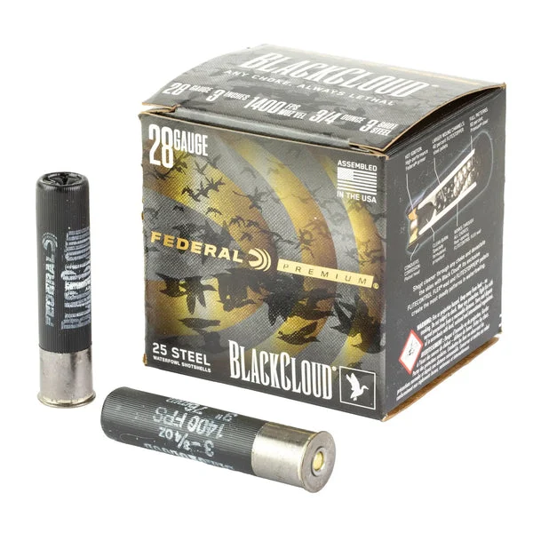 FEDERAL BLK CLOUD 28GA 3" #3 25RD