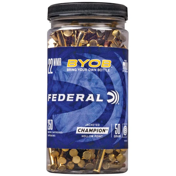 FEDERAL CHAMP 22WMR 50GR JHP 250CT BYOB