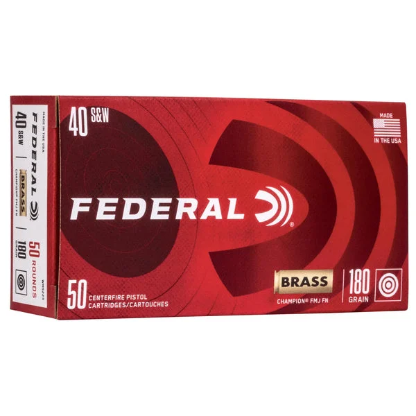 FEDERAL CHAMPION 40S&W 180GR FMJ 50RD