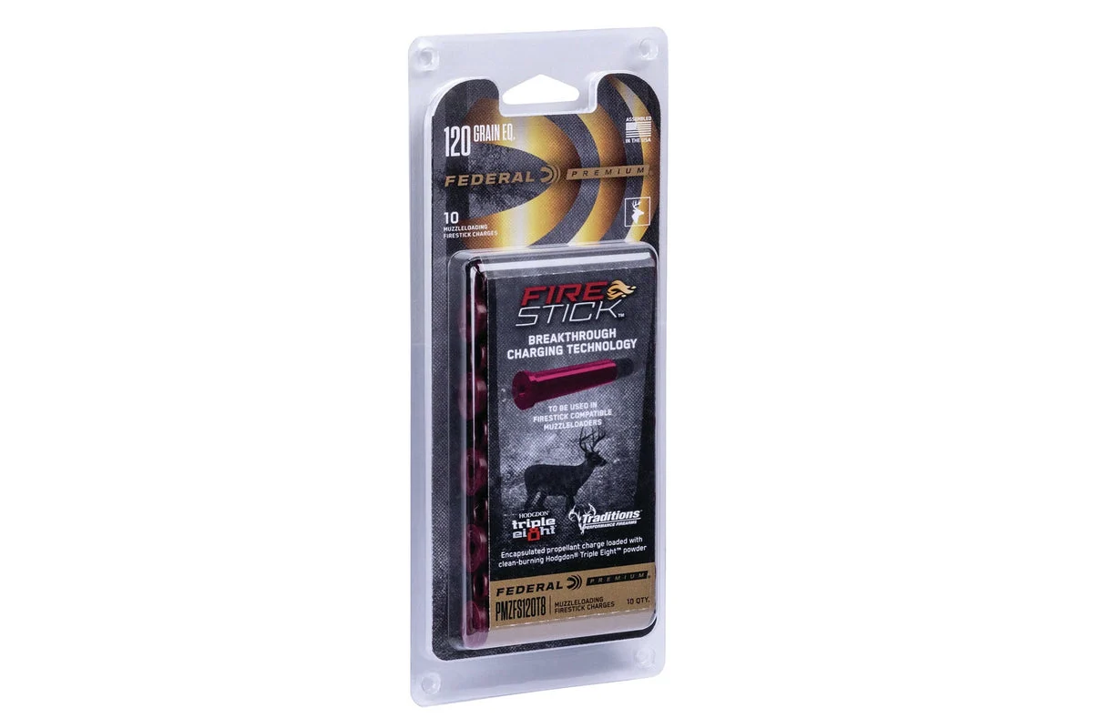 Federal™ Firestick Muzzleloader Charges - 100 & 120 Grain Triple 8 Powder - 10 Count
