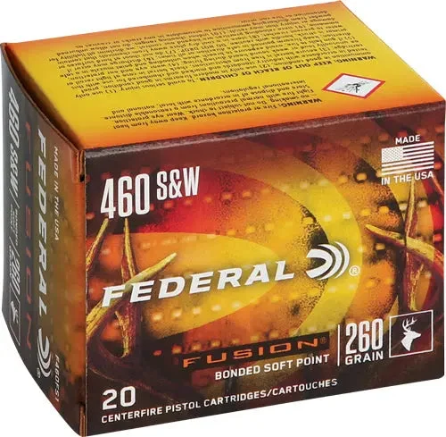 FEDERAL FUSION 460 SW MAG 260GR FUSION 20RD
