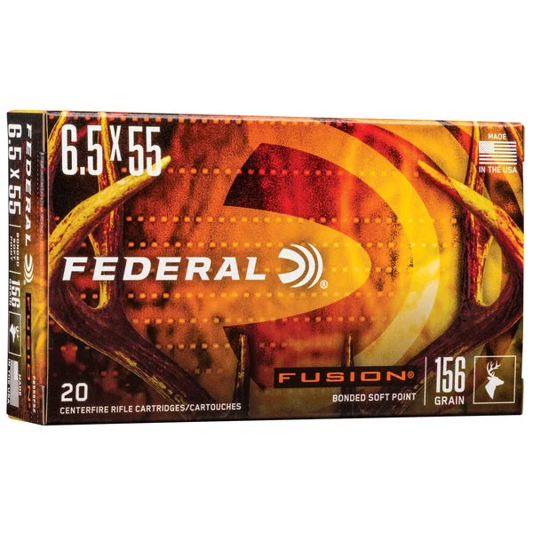 FEDERAL FUSION 6.5X55 SWDSH 156GR SP 20RD