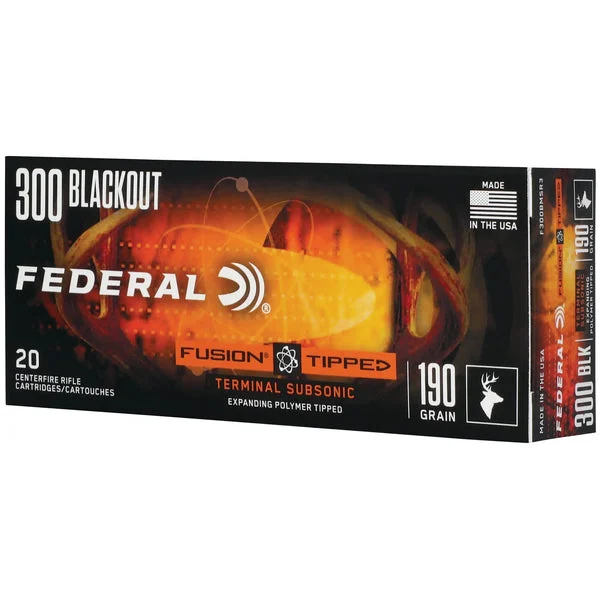 FEDERAL FUSION TIPPED 300BLK 190GR 20RD