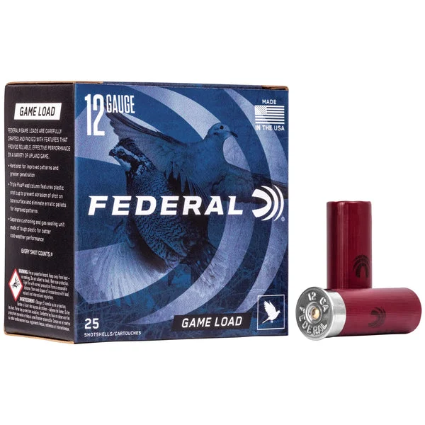 FEDERAL GAME LOAD 12GA 2 3/4" #8 25RD