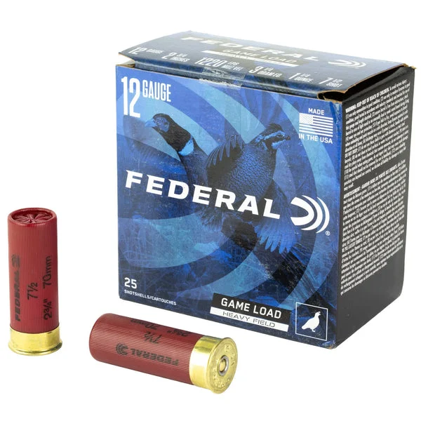 FEDERAL GAME LOAD 12GA 2.75"1 1/4OZ #7.5 25RD