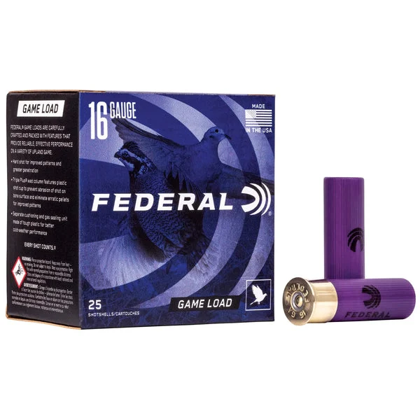 FEDERAL GAME LOAD 16GA 2 3/4" #8 25RD
