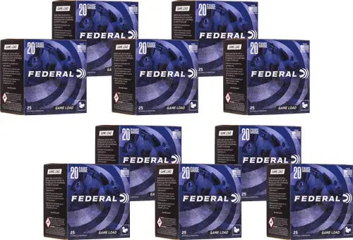 FEDERAL GAME LOAD 20GA 2.75" 7/8OZ #7.5 1210FPS 250RD CASE