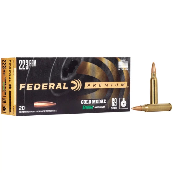 FEDERAL GOLD MEDAL 223REM 69GR BTHP 20RD