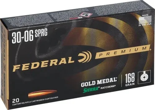 FEDERAL GOLD MEDAL 30-06 168GR MATCHKING 20RD
