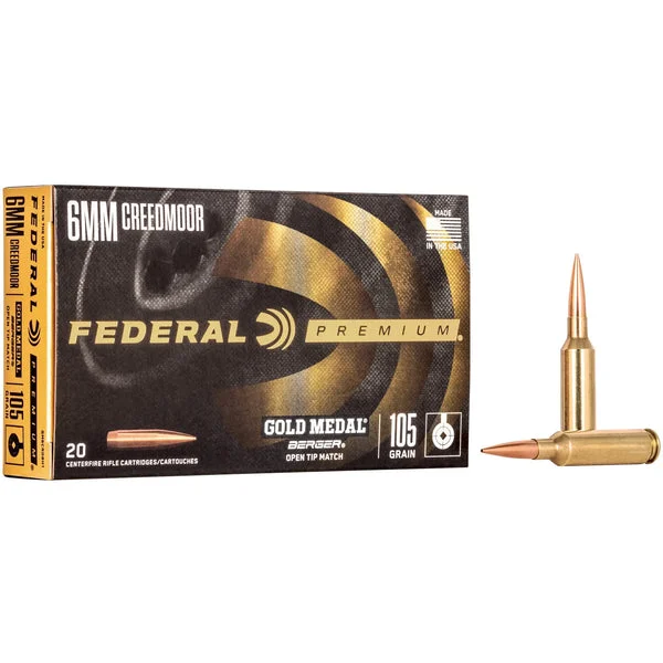 FEDERAL GOLD MEDAL 6MM CRD 105GR BERG 20RD