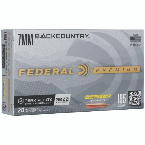 Federal Gold Medal 7mm Backcountry, 195gr, Berger, 20rd Box