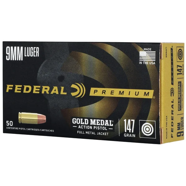 FEDERAL GOLD MEDAL ACT 9MM 147GR FMJ 50RD