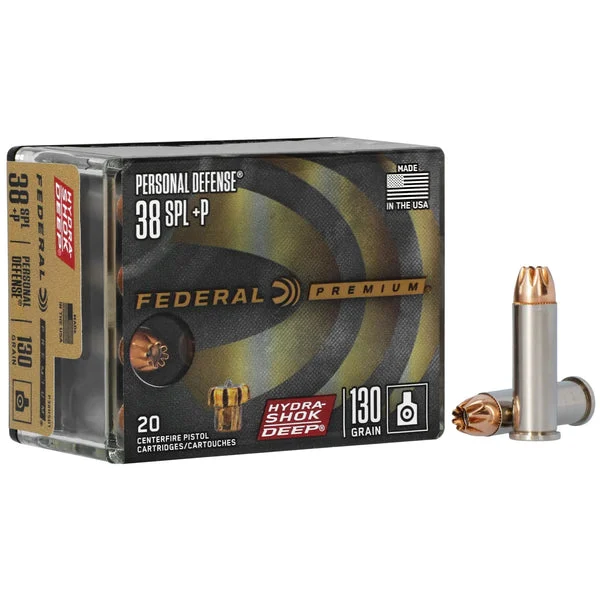 FEDERAL HS DP 38SPL+P 130GR 20RD