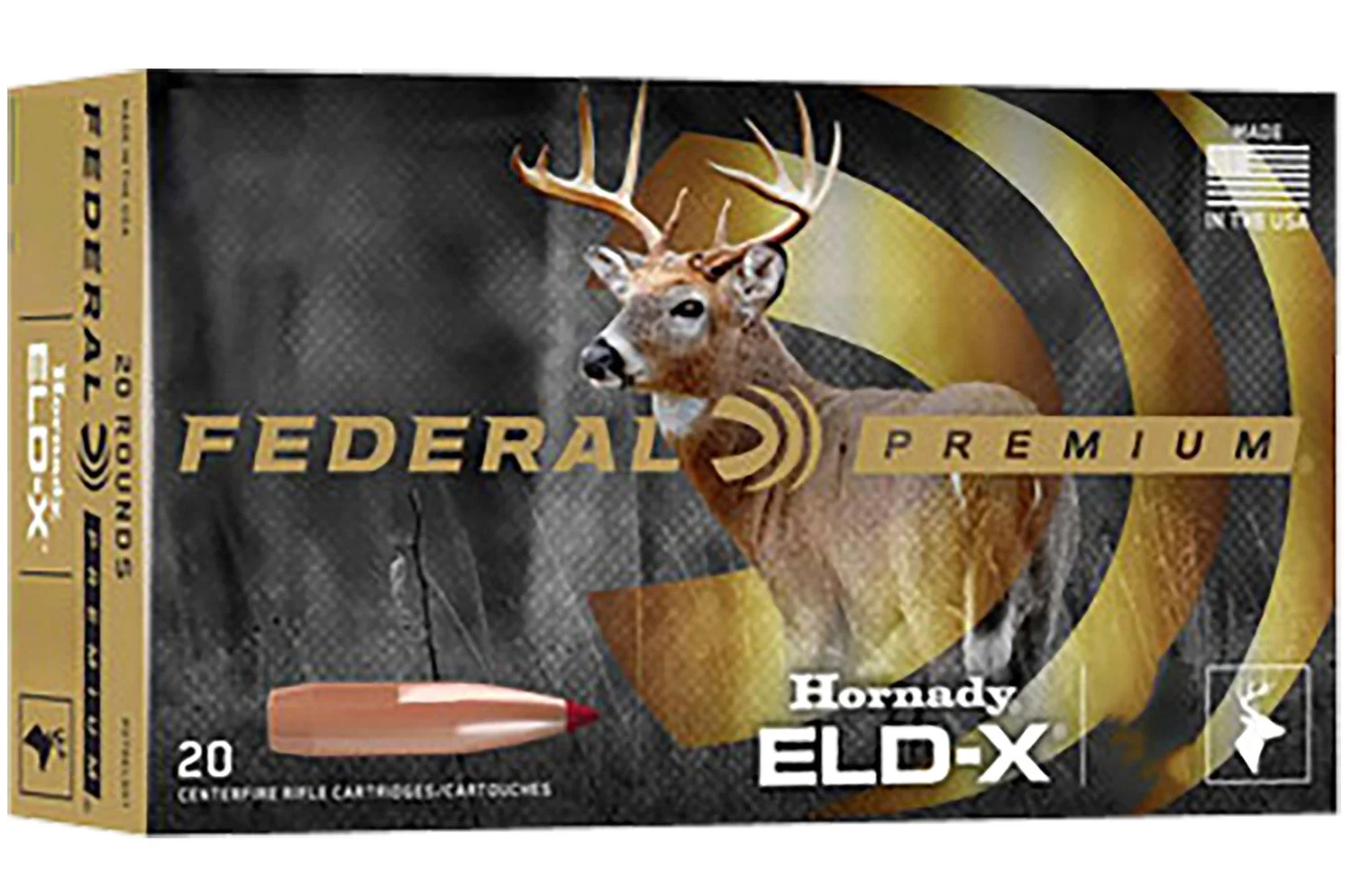 Federal P3006ELDX1 Premium ELD-X Extremely Low Drag-eXpanding175 Grain .30-06 Springfield