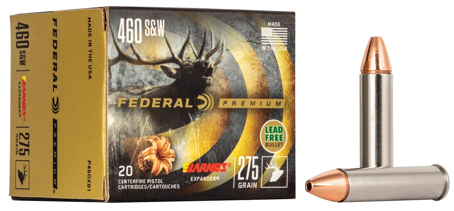 Federal P460XB1 Premium XPB Barnes Expander BRX275 Grain .460 S&W Mag