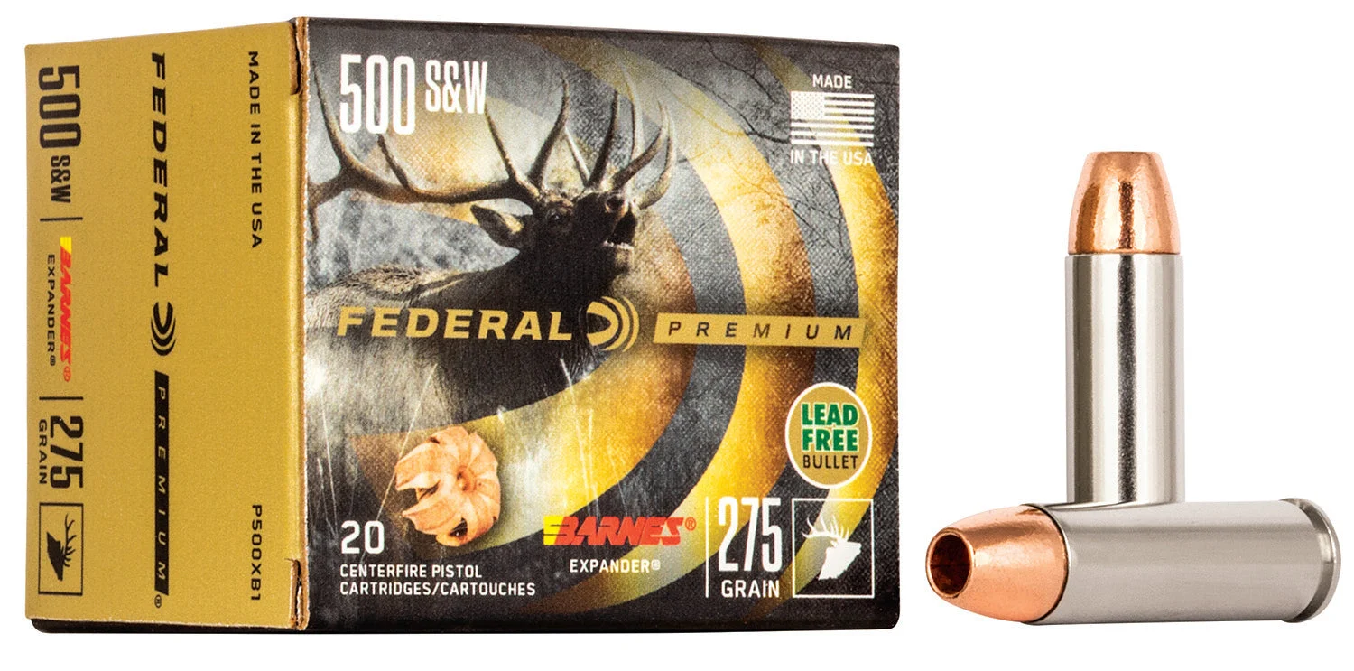 Federal P500XB1 Premium XPB Barnes Expander BRX275 Grain .500 S&W Mag