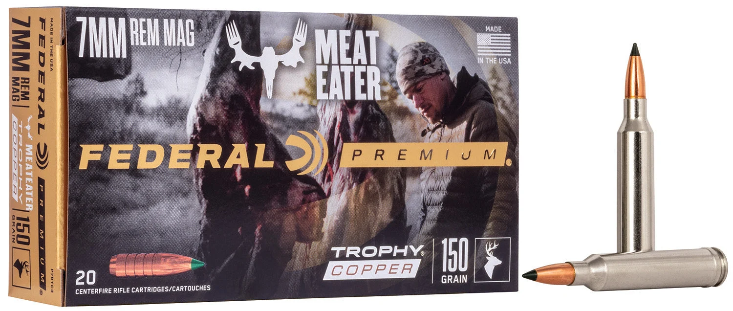 Federal P7RTC3 Premium Trophy Copper150 Grain 7mm Remington Mag