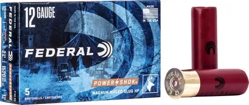 FEDERAL POWER SHOK 12GA 2.75" 1-1/4OZ RIFLED SLUG 5RD