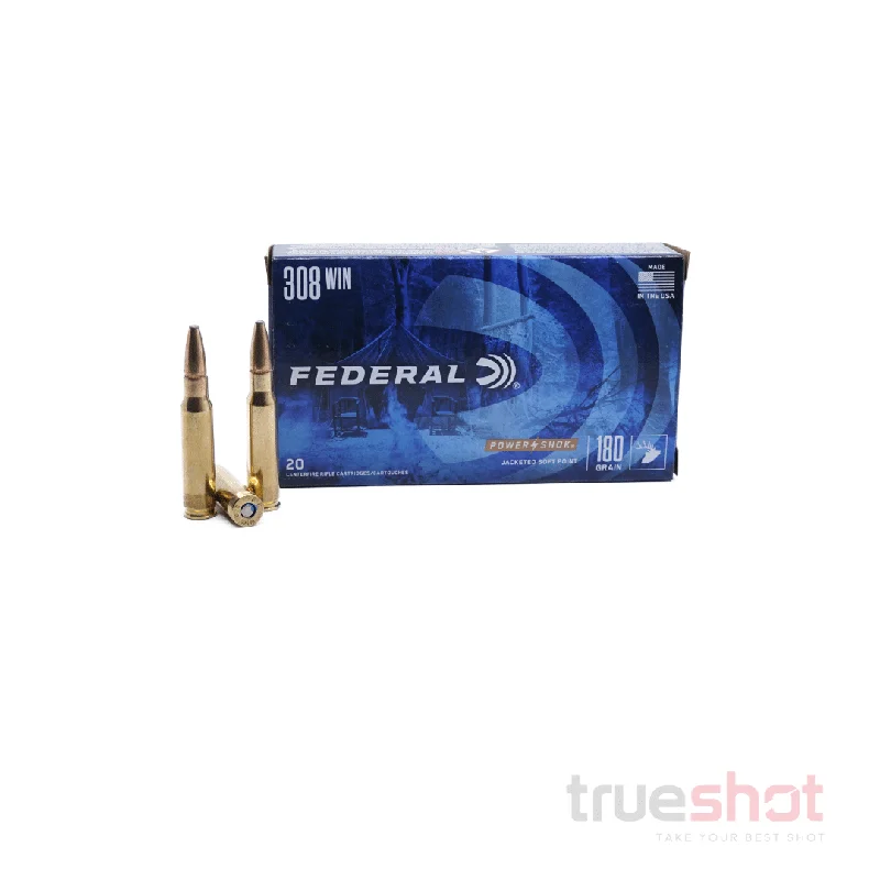 Federal Power-Shok 308 Win 180 Grain SP – High Performance Ammunition