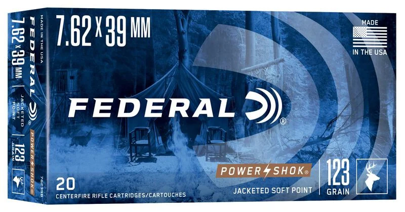 Federal Power-Shok 7.62x39mm 123 gr – Reliable Hunting Ammo| 500 Rounds