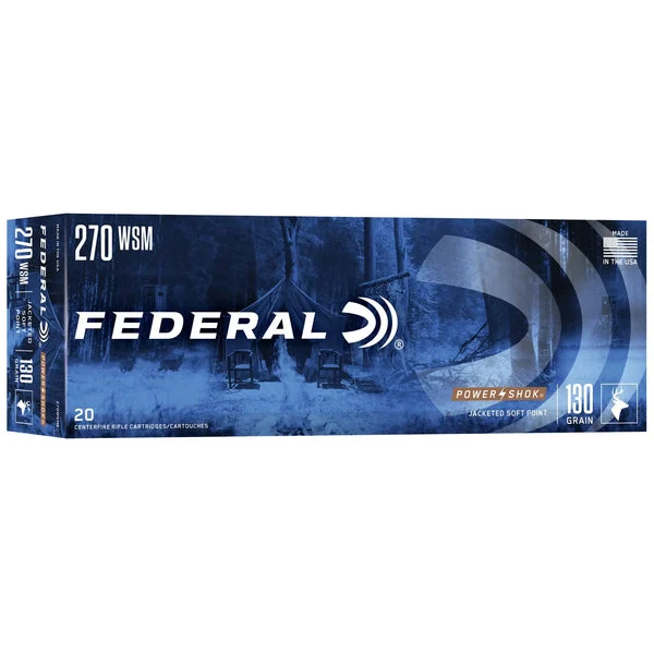 FEDERAL POWERSHOK 270WSM 130GR SP 20RD