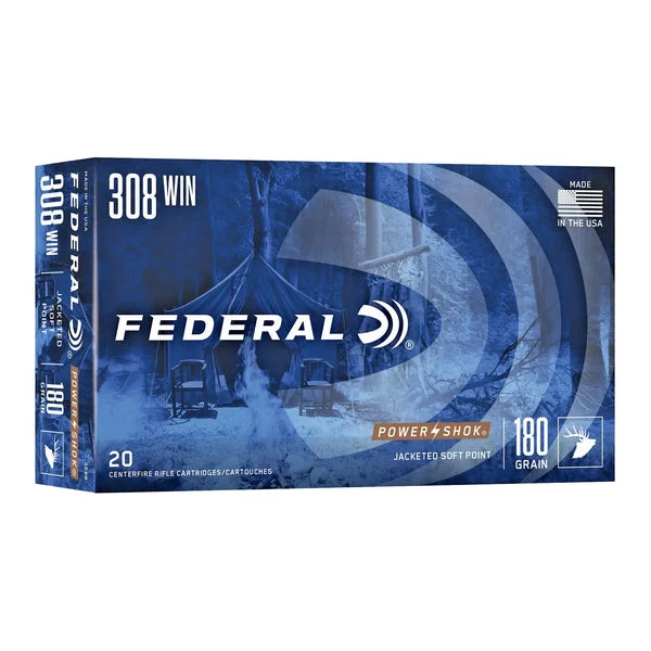 FEDERAL POWERSHOK 308WN 180GR SP 20RD