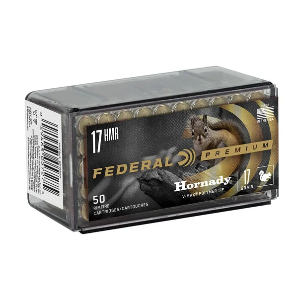 FEDERAL PREMIUM 17HMR 17GR V-MAX 50RD