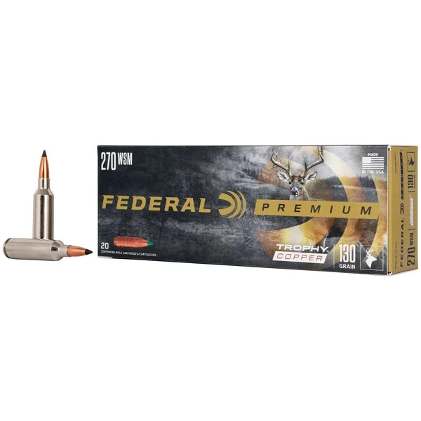 FEDERAL PREMIUM 270WSM 130GR TRPHY C0PPER 20RD