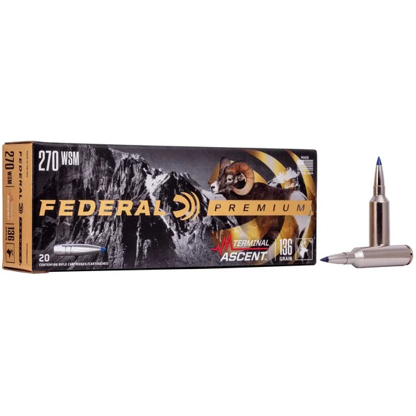 FEDERAL PREMIUM 270WSM 136GR TA 20RD